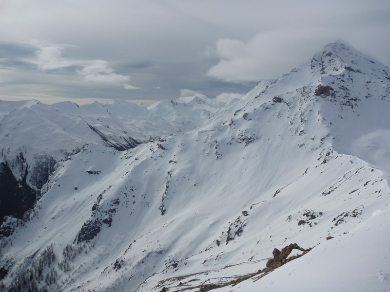 Banchetta : Vue sur la Rognosa et la val Troncea