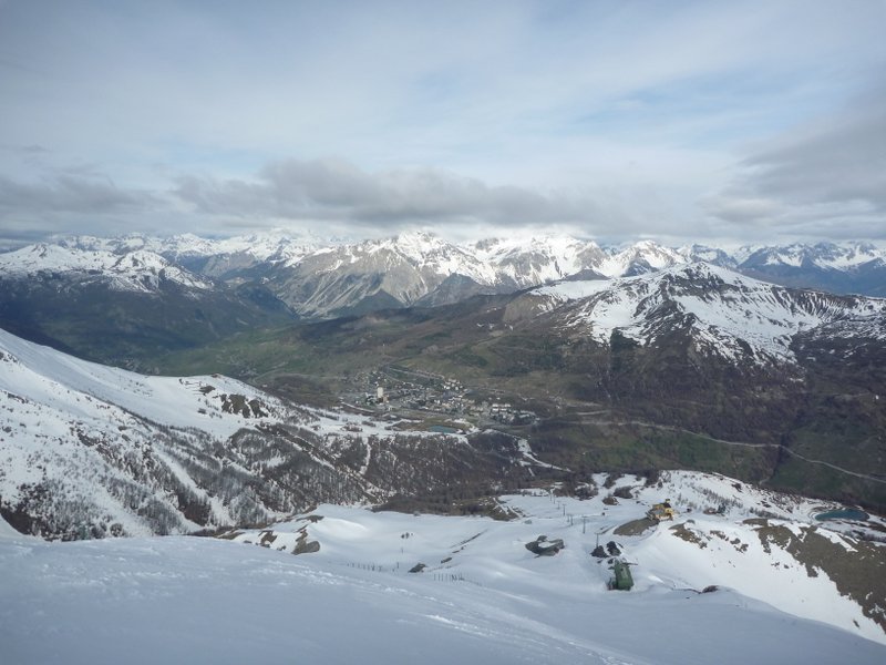 Banchetta : Et vue sur l'etat de la descente ce jour depuis le sommet
