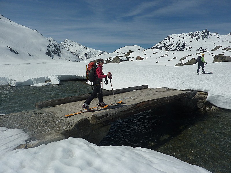 Arrivée au refuge : Par le pont de la Sassière
