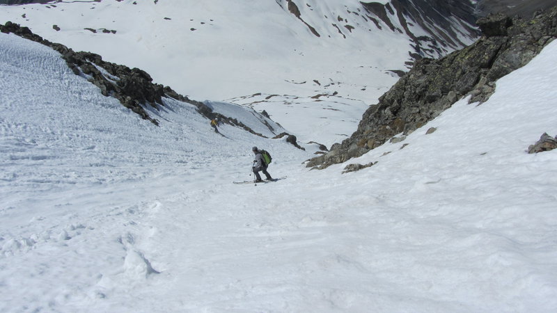 le couloir O : ca plonge...