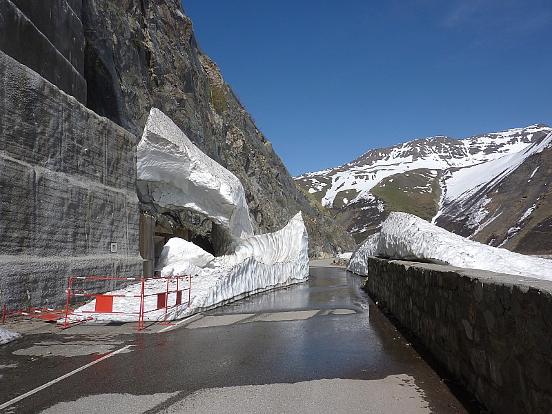 au niveau du barrage : ça passe mais faut pas traîner!