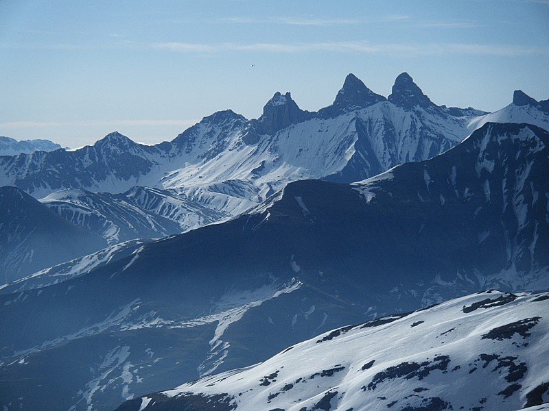 aiguilles d'Arves : je sais, vous les avez vues x fois, mais elles sont si belles, non ?