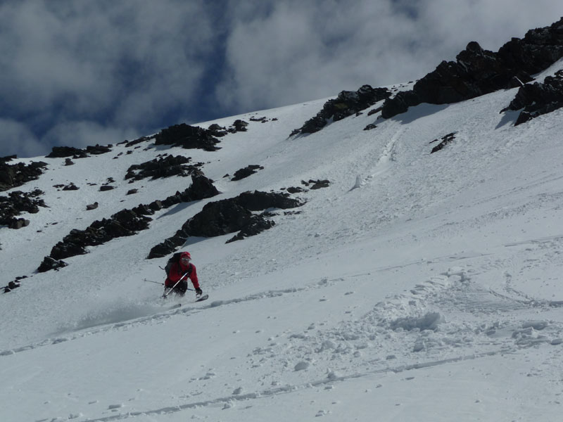 Descente du sommet
