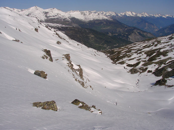 Vallon des marches : Le vallon de montée