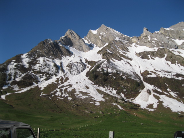 Depuis la voiture en arrivant ce matin