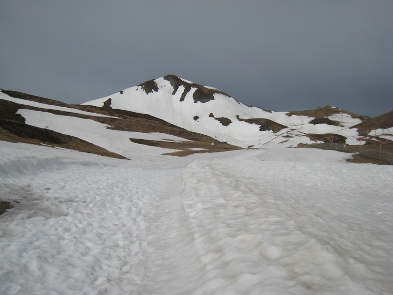 Puy de Sancy : Couloir de la Table bien rempli