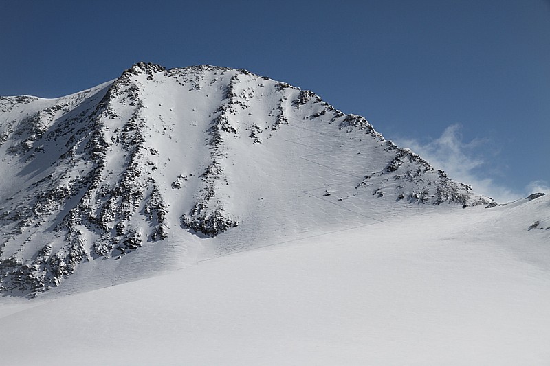 Dernière partie : ça monte à skis presqu'au sommet