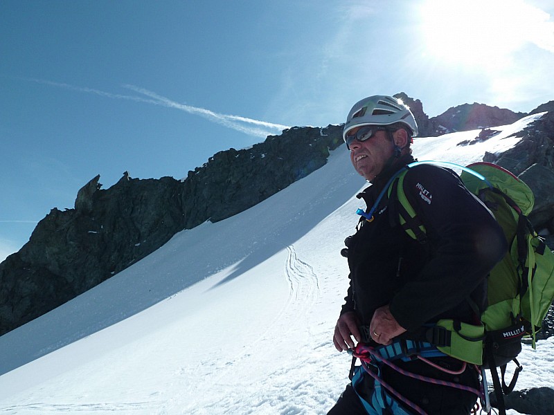 Col des Roches : Jacques en route pour le Turia