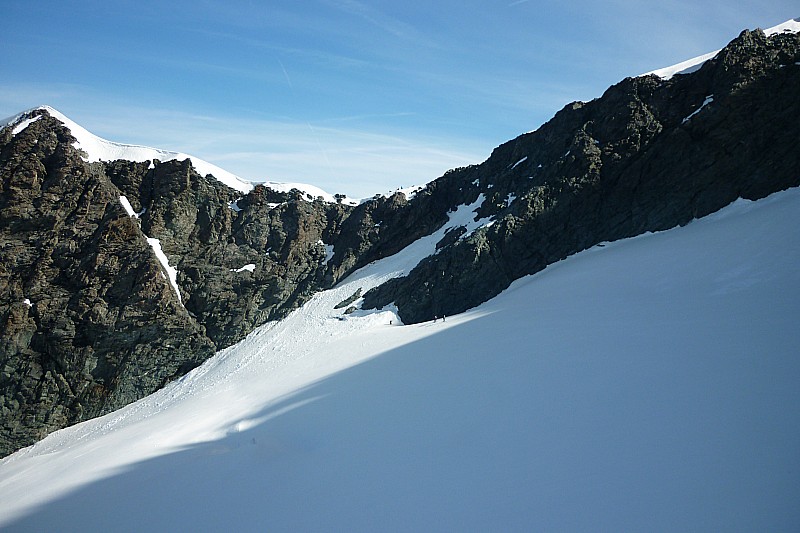 Col des roches : pour basculer du glacier de Geay sur glacier du grand col