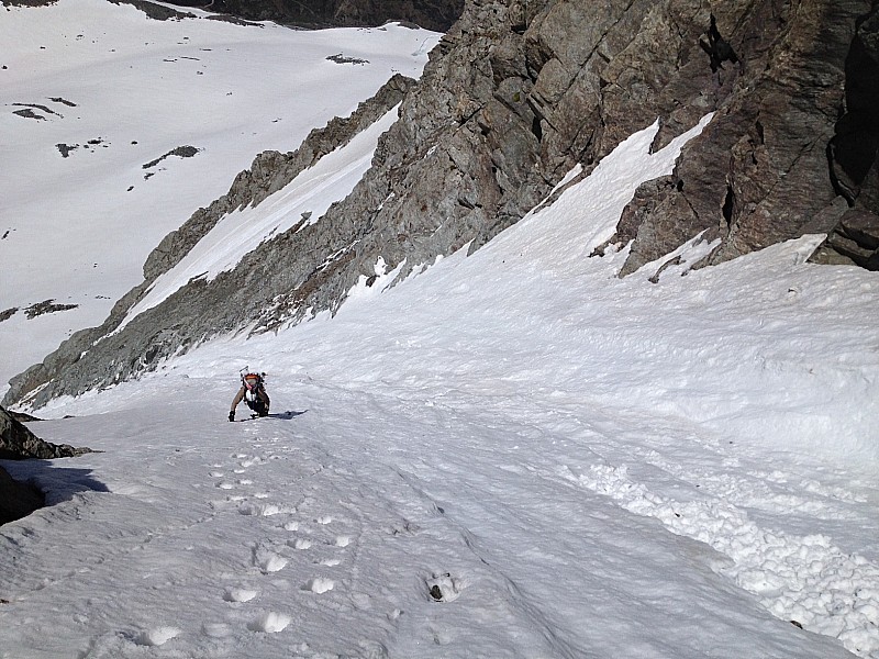 Montée : Dans le bas.