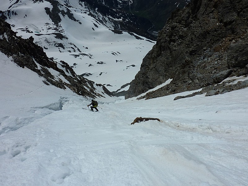Descente : Descente contrepente rive droite.