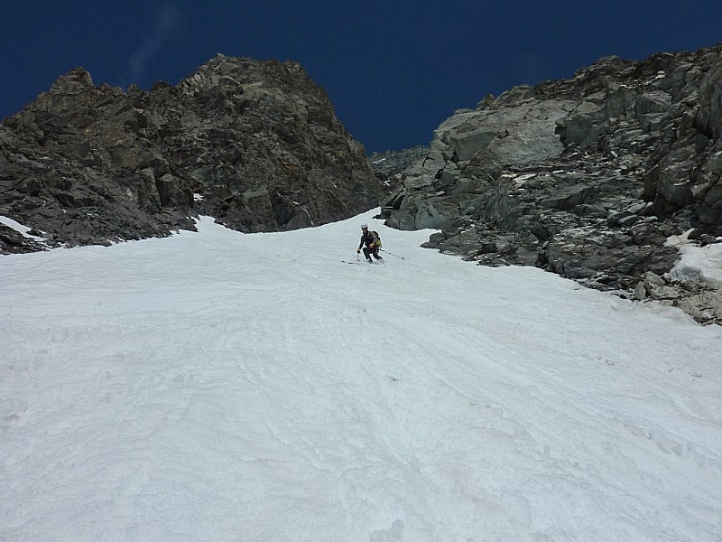 Descente : Dans le cône.