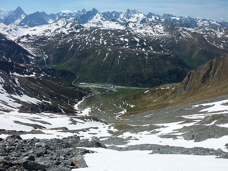 Descente : La langue de neige qui permet de déchausser à 2200m.