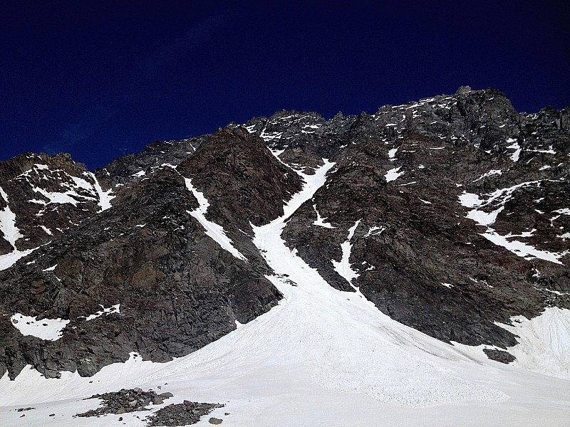 Couloir Septentrional : Le bas du couloir.