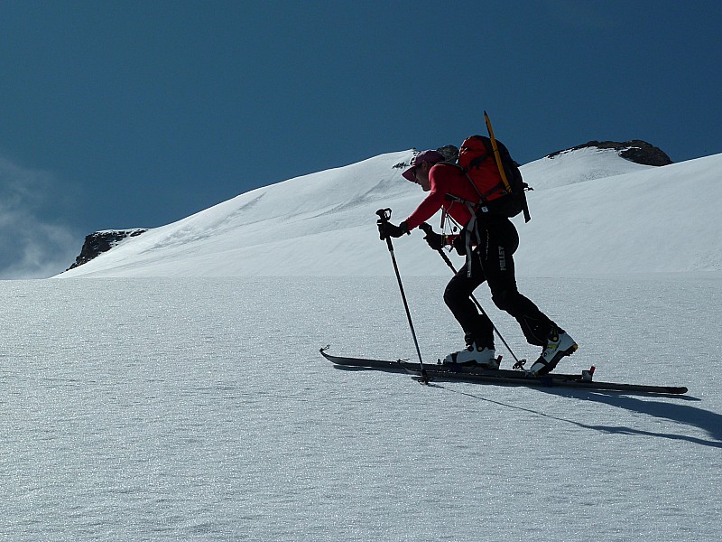 Lio sur le glacier : Sommet en vue
