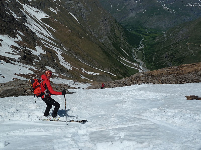 On approche du déchaussage: : passage d'un petit goulet
