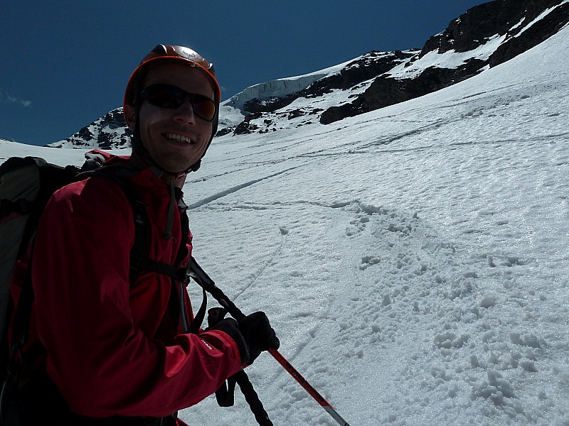 Itinéraire inférieur : : une bonne portion de ski, plus relaché que précedemment