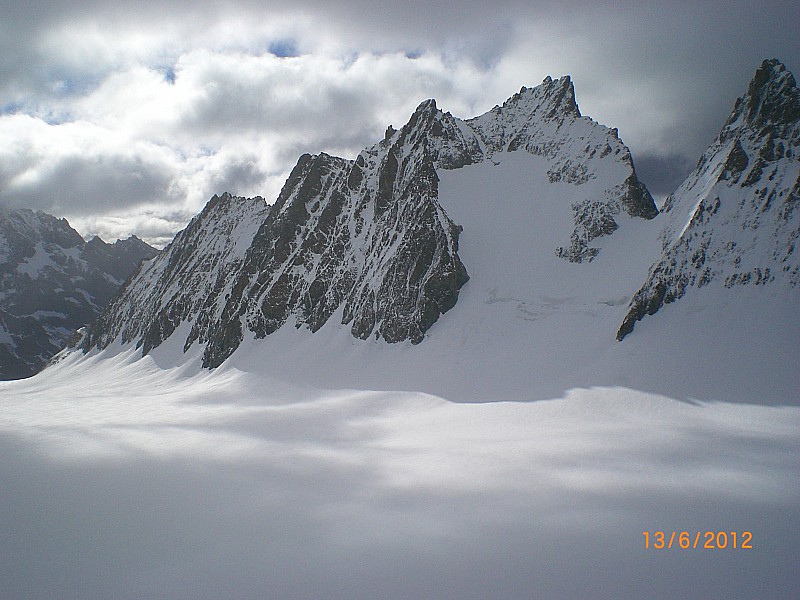 Glacier Blanc : Grande Sagne et col.