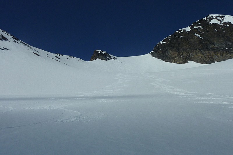 col sous le Signal : jolie pente et bonne neige