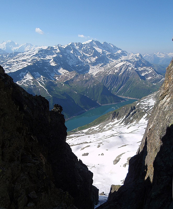 Col dulong : La vue sur les grandes rousses... très alpin
