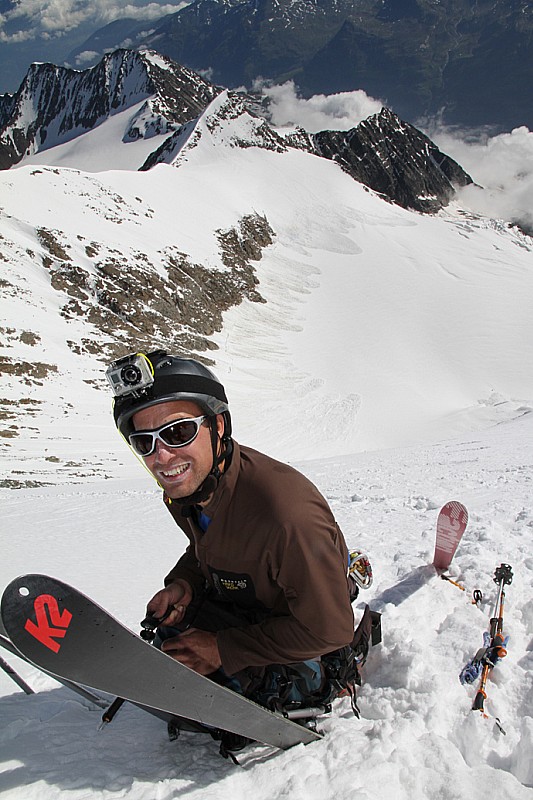 Kieran : Kieran prêt à attaquer la descente