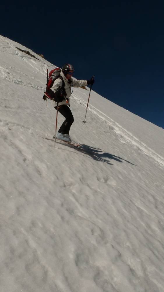 Tsanteleina : Lemich sur une neige dure mais qui accroche bien