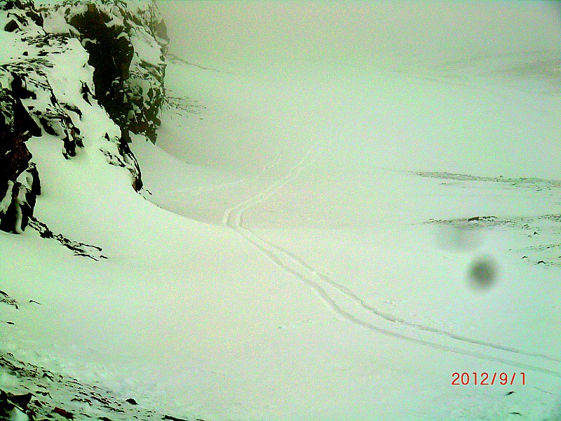 descente : en dessous du glacier a 2800m