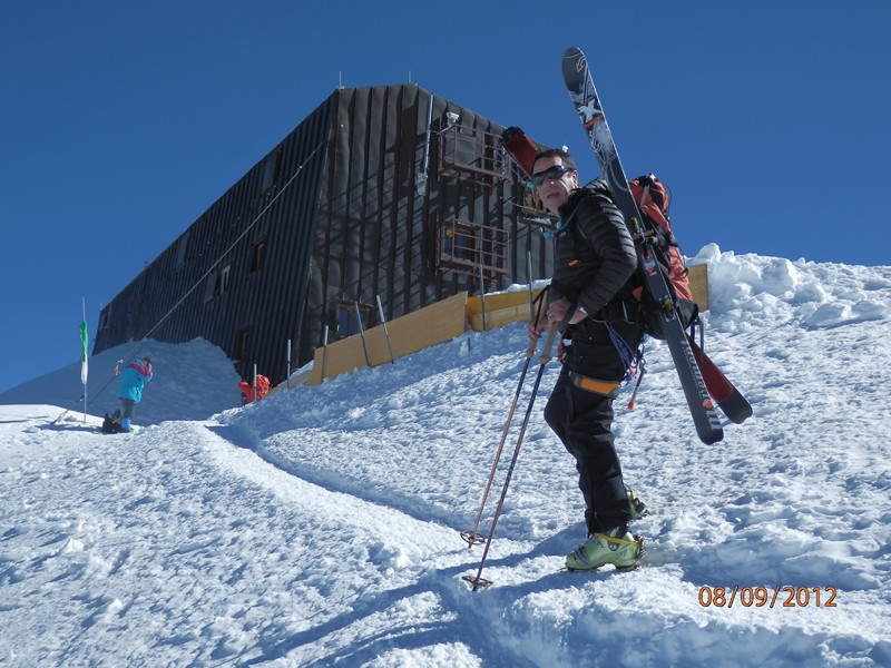 Pointe Gnifetti : André arrive à la Pointe Gnifetti