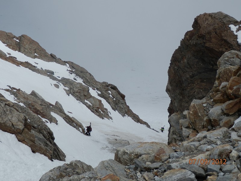 Canale Casati : Fabrice et Mickael en cours d'ascension
