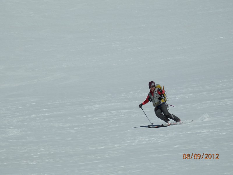 Descente : Très bonne neige dans la descente