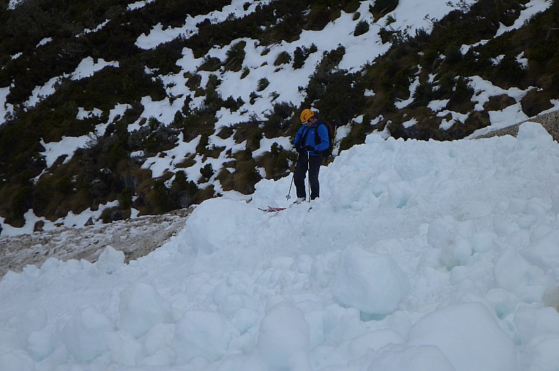 Sur les avalanches : Pas très marrant dans les gros blocs..