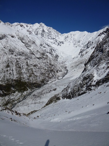 Mt Philistine : L'Otira Valley qui mène au pied du Mt Rolleston.