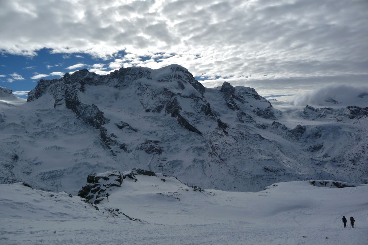 Bleus glaciers : scteur Breithorn et klein Matterhorn