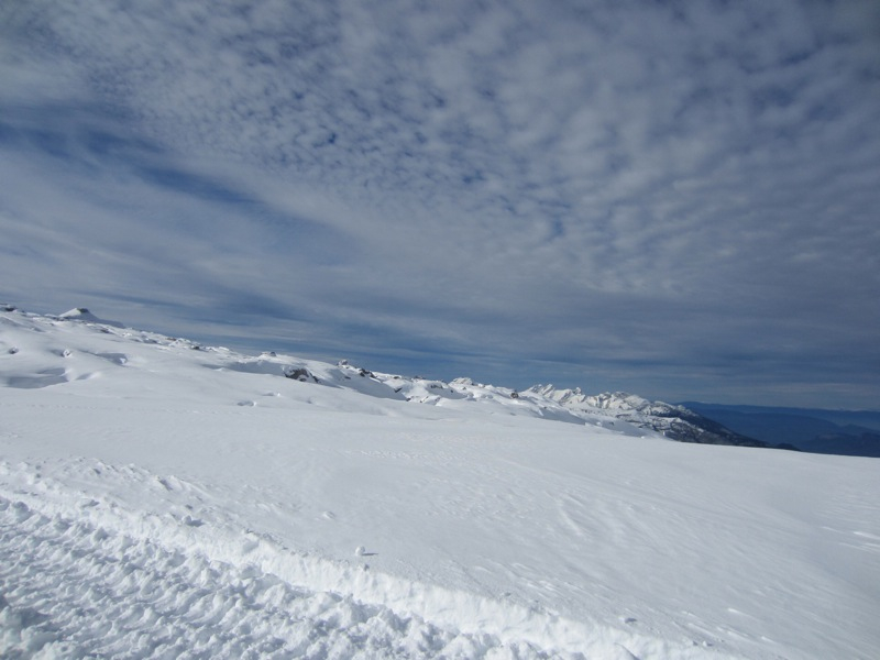 le sommet de Flaine : juste pour les conditions d'enneigement