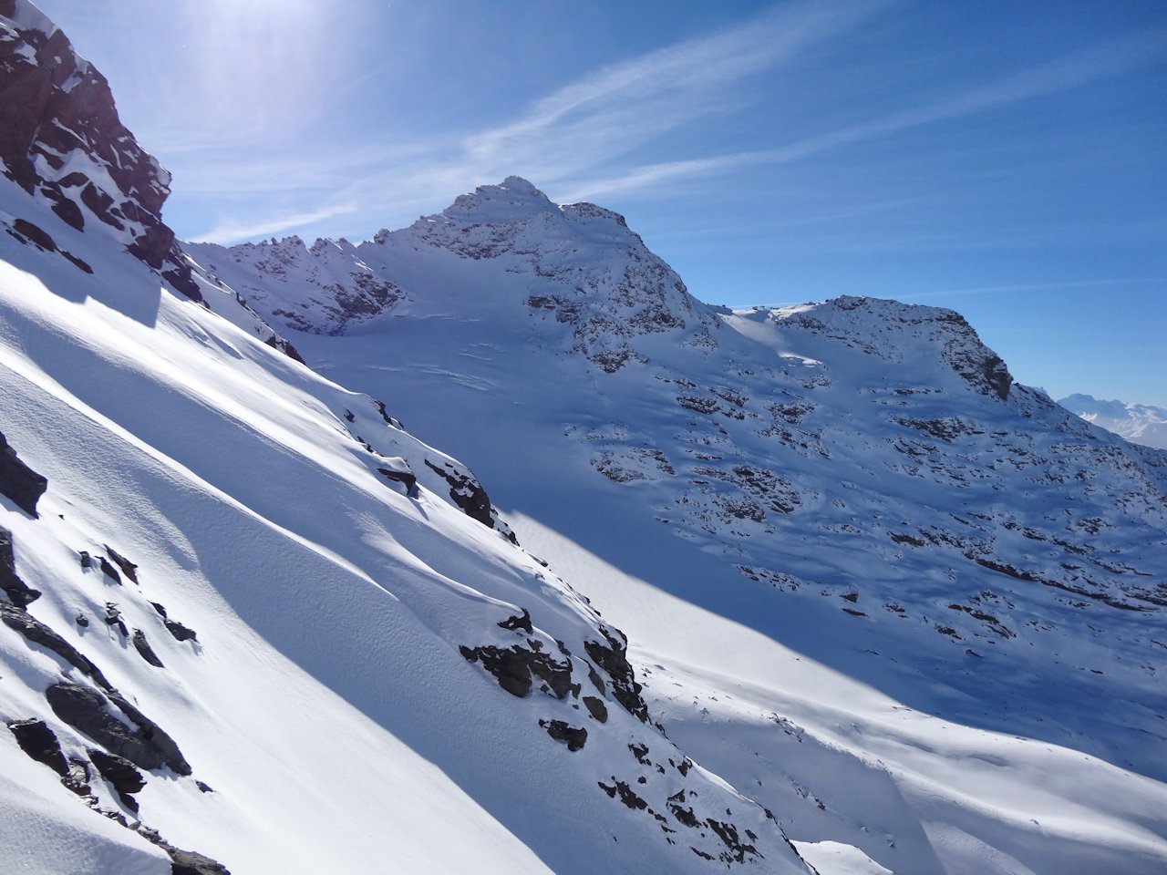 #7 Du col : Versant Nord de la Pointe du Bouchet (3420 m). Du col : Versant Nord de la Pointe du Bouchet (3420 m).