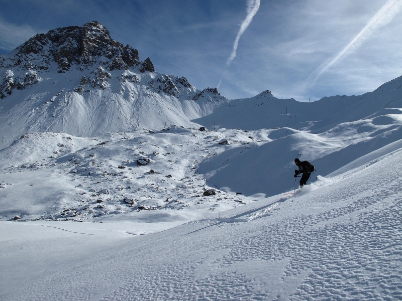 Devant le Grand Galibier... : Sympa..