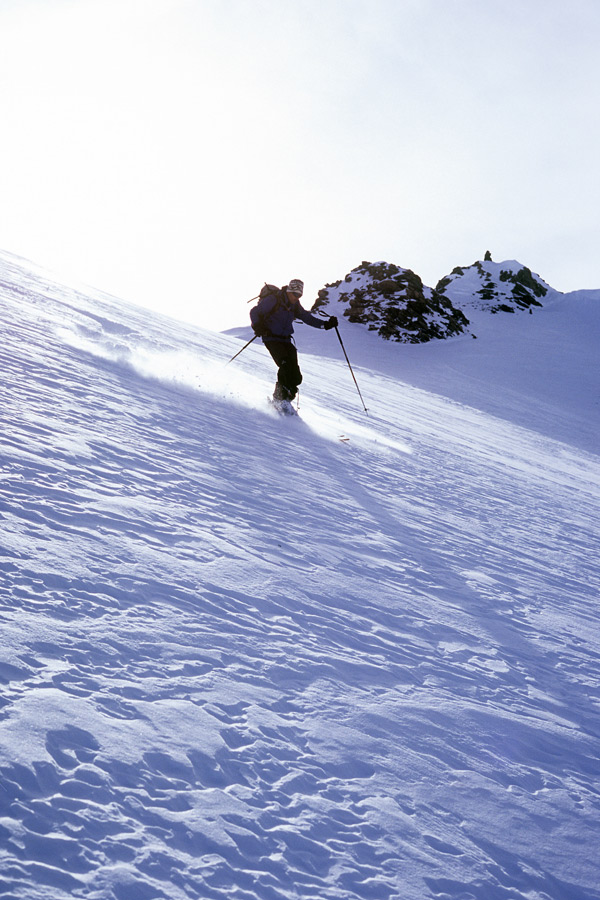 Pic d'Asti : Ski sauvage en face Nord.