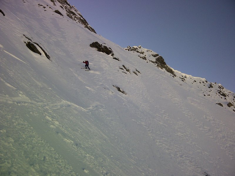 Clausi : L'unique photos de descente, sur l'unique passage un peu sec, avant que la batterie ne rende l'ame...!