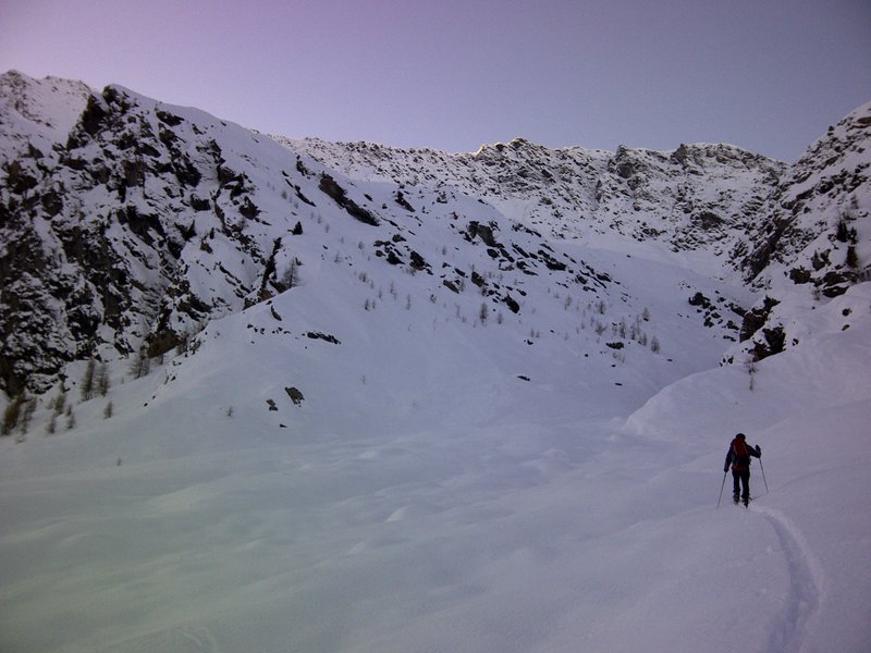 Clausi : Approche de la gorge d'acces a la face
