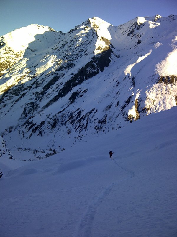 Clausi : Looongue remontee de la face