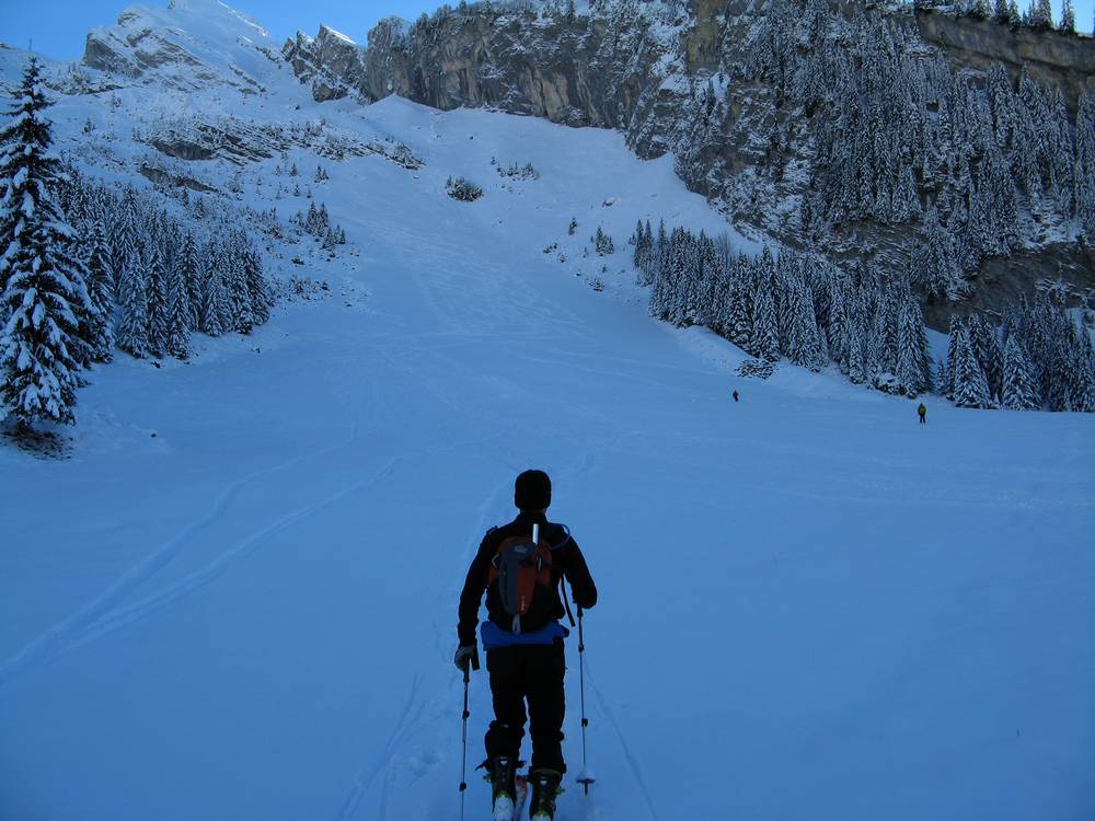 Combe de Torchère : Le bas de la combe vers 1450 m