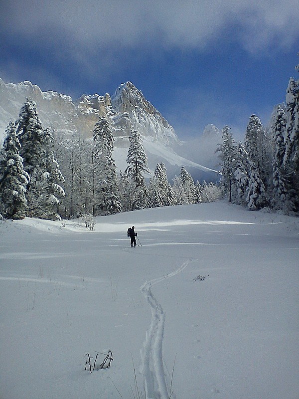 catherine : Sur les pistes pas encore damées