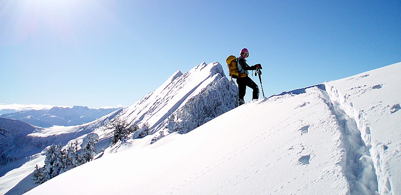 Sommet : En plus on voit les Aiguilles d'Arves :)