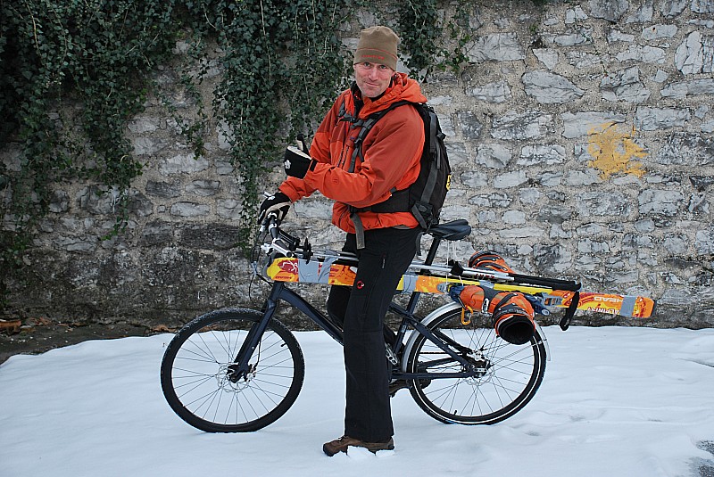 Velo ski : FAN est près pour le depart.
