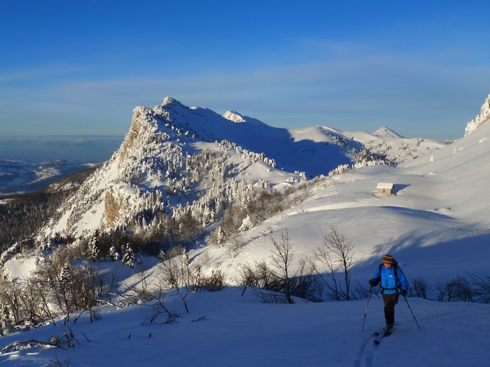 Rochers de Chalves : 2ème passage : le jour commence à décliner.