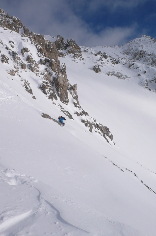 Col des Charniers : Bruno sous l'arrête des Charniers