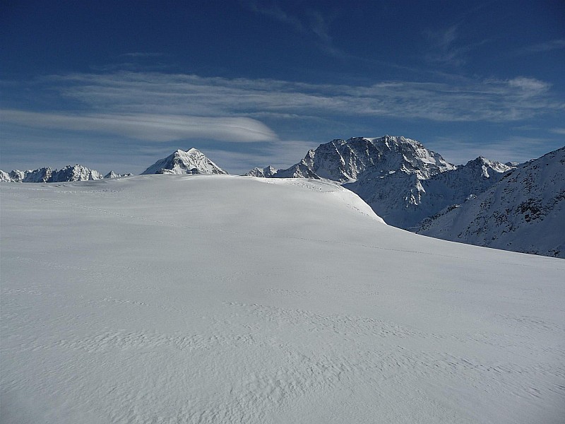 Monts Tellier : Gd Combin et Mt Vélan.