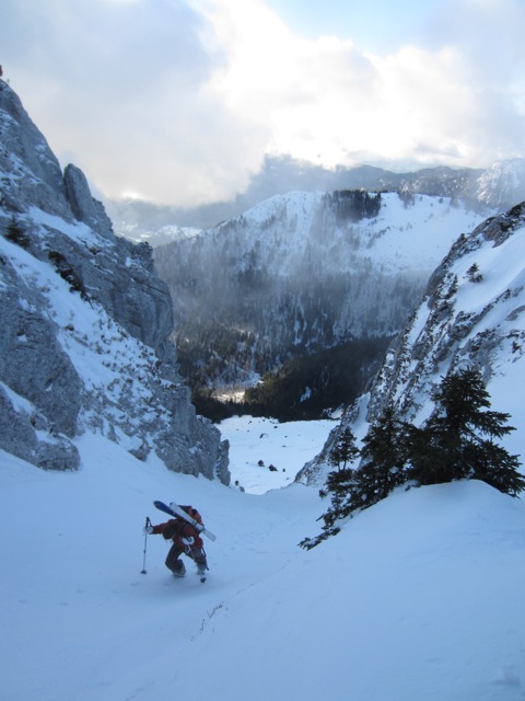 Couloir : Montée sans crampon