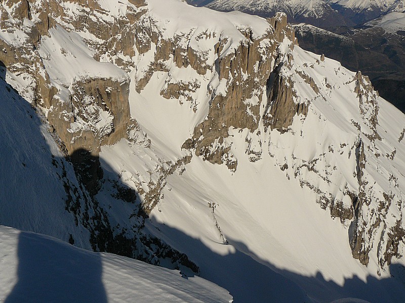 un peu de hauteur : vue d'une partie de l'itinéraire du sommet de Lapras