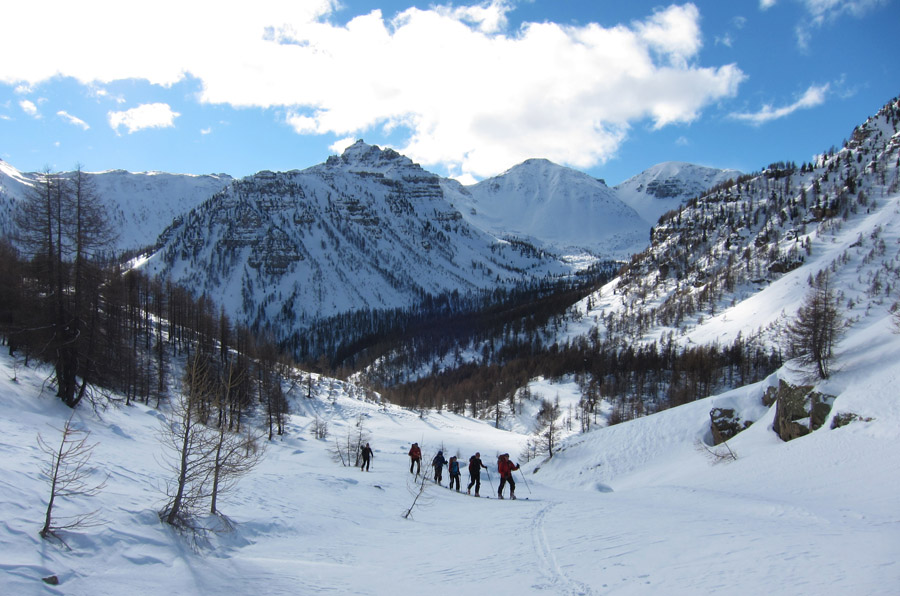 Vallon de Sestrière : en direction de la Tête de Chaufrède